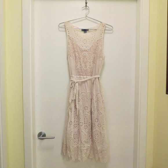 LIL lace midi summer dress bohemian S 4/6 - Picture 2 of 6